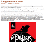 Fidelio: Zenés színház - Új magyar musical: A púpos 2012. július 9.